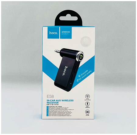 Bluetooth Receiver, E58, HOCO, черный