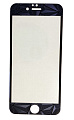 Защитное стекло на iPhone 6/6S, 2в1, черное, X-CASE