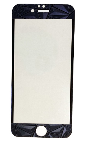 Защитное стекло на iPhone 6/6S, 2в1, черное, X-CASE