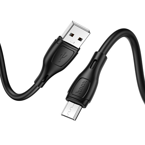 USB Кабель Micro, HOCO, X61, силиконовый, черный