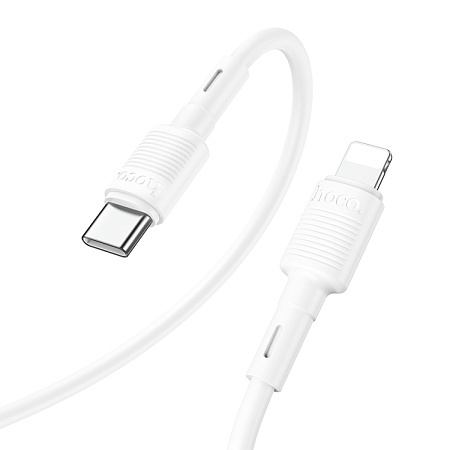 Кабель Lightning to Type-C (PD), HOCO, X83, 1м, белый