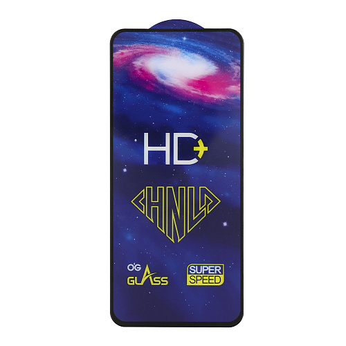 Защитное стекло на Xiaomi Redmi Note 14 (4G), HD+, прозрачное с черной рамкой, X-CASE