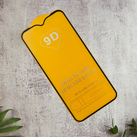 Защитное стекло на Samsung Galaxy A01 (2020), 9D, черный, X-CASE