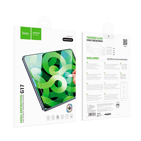 Защитное стекло на iPad Pro 10.2 (2019)/iPad 8 10.2 (2020)/iPad 9 10.2 (2021)/Pro 10.5 (2017)/ Air 10.5 (2019), HOCO