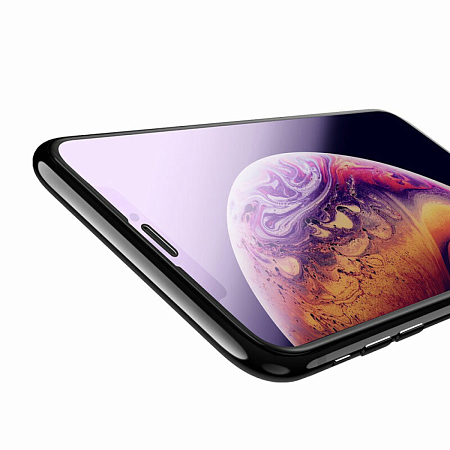 Защитное стекло на iPhone XS Max/11 Pro Max (A5), HOCO, New 3D quick-adhesive anti-blue ray tempered glassr , черное