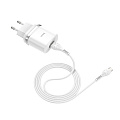 Сетевое зарядное устройство, 1 USB 3.0A (C12Q), HOCO, Micro, белый