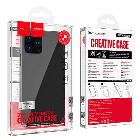 Чехол силиконовый для iPhone 13 Pro (6.1), Fascination series, HOCO, черный
