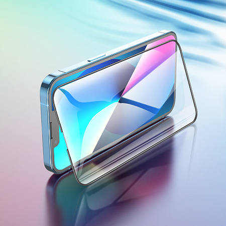 Защитное стекло на iPhone 13 Pro Max (6.7)/14 Plus, G7, HOCO, Full screen HD tempered glass, черное