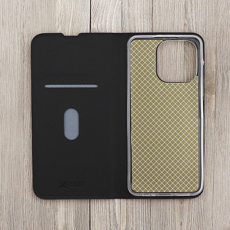 Чехол-книжка для Huawei Honor X6A, X-CASE, боковой, черный