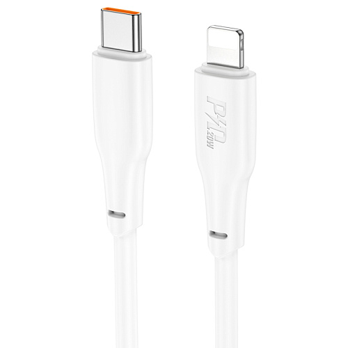 Кабель Lightning to Type-C (PD), HOCO, X93, 2м, 20W, белый
