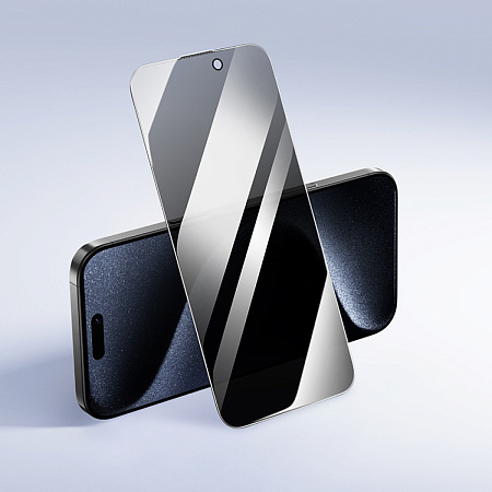 Защитное стекло для iPhone 16 Pro Max, A34 Plus, HOCO, Антишпионское стекло, черное