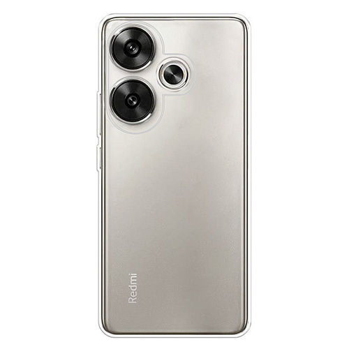 Чехол силиконовый для Xiaomi Poco F6 (5G)/Turbo 3 (5G), с защитой камеры, X-CASE, прозрачный
