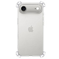 Чехол силиконовый для iPhone 17 Air, усиленные края, с защитой камеры, X-CASE, прозрачный