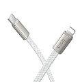 Кабель Lightning to Type-C (PD), HOCO, X125, 1м, плоский, 30W, белый