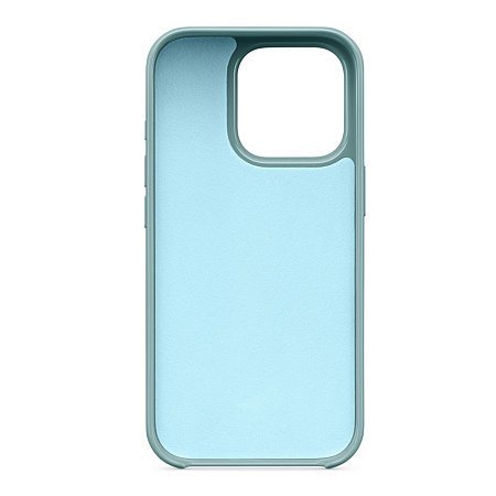 Чехол-накладка для iPhone 16 Pro Max, глянцевый, магнитный (MagSafe), без лого, X-CASE, бирюзовый