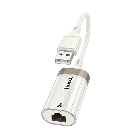 USB интернет адаптер, 100 Mbps, UA41, HOCO, цвет абрикосовый