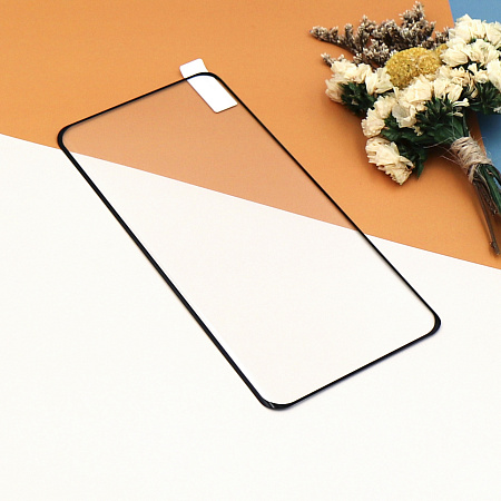 Защитное стекло на Realme GT 6T, полный клей, черный, X-CASE
