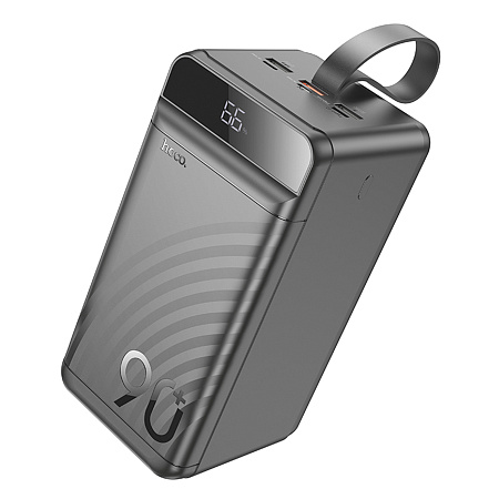 Универсальный Доп. Аккумулятор 90000mAh, J123D, HOCO, выход: 1 USB 22.3W+ 2 USB 5V/2+1 PD 20W, черный