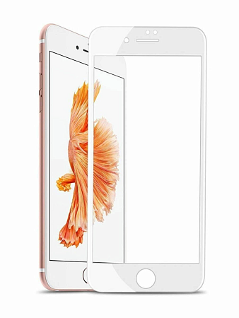 Защитное стекло на iPhone 7/8/SE (2020), 3D белый, тех.паке, X-CASE
