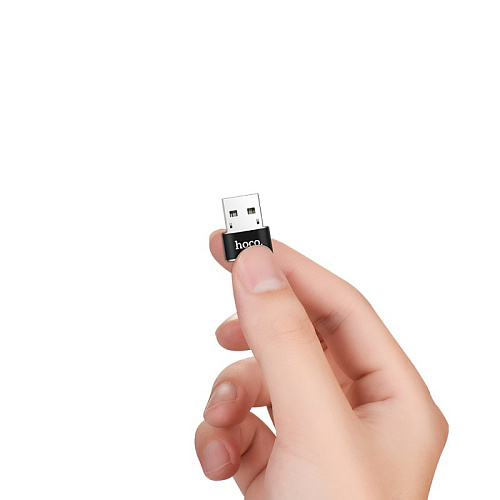 Переходник с USB-A на Type-C, HOCO, UA6