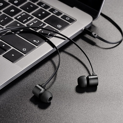 Проводные наушники M63 Ancient sound earphones with mic, HOCO, черные