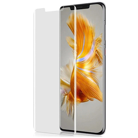 Защитное стекло на Huawei Mate 50 Pro, ультрафиолет, прозрачный, X-CASE