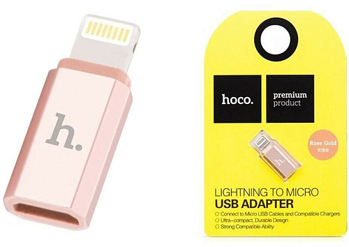 Переходник с Micro на Lightning, HOCO