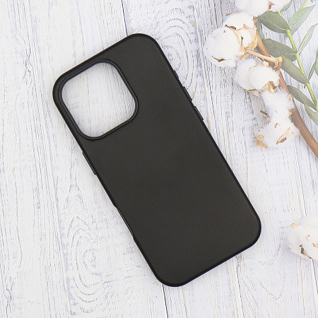 Чехол-накладка для iPhone 16 Pro Max, экокожа, магнитный (MagSafe), без лого, X-CASE, черный