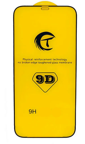 Защитное стекло на iPhone 12 Mini (5.4), 9D, черное, X-CASE