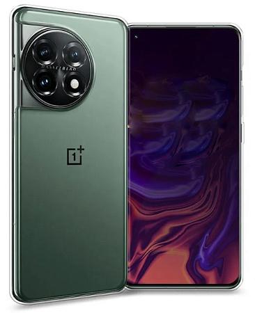 Чехол силиконовый для OnePlus 11, с защитой камеры, X-CASE, прозрачный
