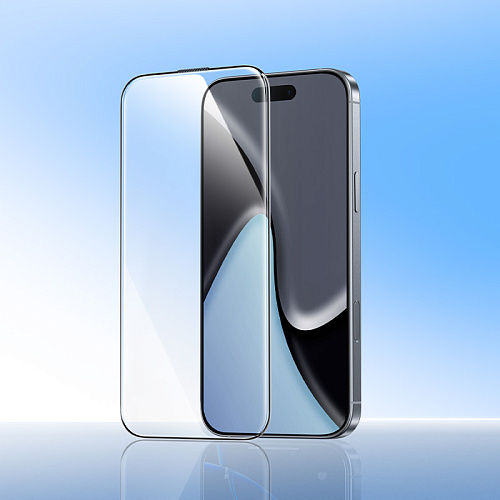 Защитное стекло для iPhone 16 Pro/17, A40, HOCO, прозрачность 95%, тонкая рамка