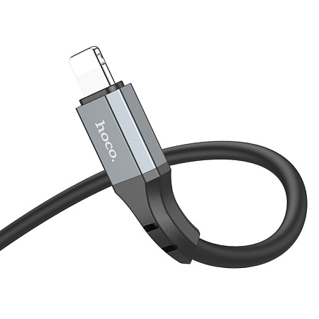 USB дата кабель Lightning, HOCO, X92, 3M, силиконовый, черный