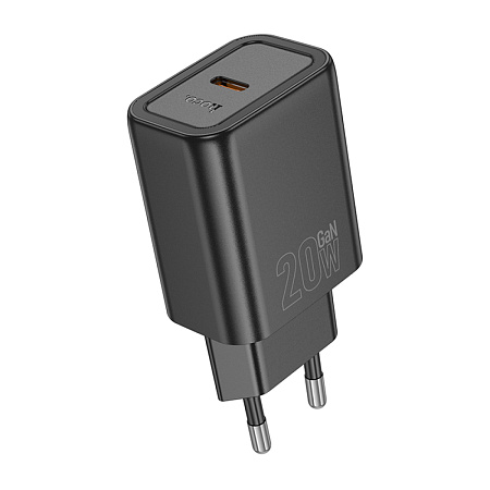 Сетевое зарядное устройство, 1 PD 20W (N60), HOCO, черный