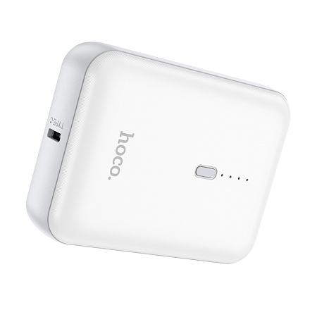 Универсальный Доп. Аккумулятор 5000mAh, J96, HOCO, выход 1 USB (5V/2.0A), белый