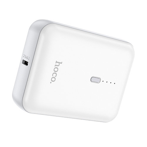 Универсальный Доп. Аккумулятор 5000mAh, J96, HOCO, выход 1 USB (5V/2.0A), белый