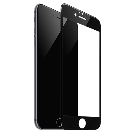 Защитное стекло для iPhone 6 Plus/6S Plus (A1), HOCO, Shatterproof edges, 3D, закруглённое, черное