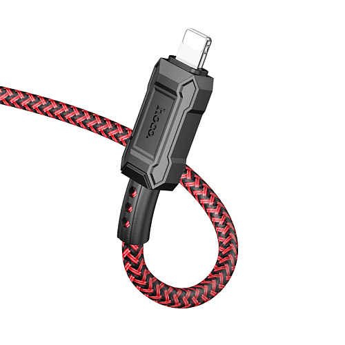 Кабель Lightning to Type-C (PD), HOCO, X94, 1м, 20W, красный