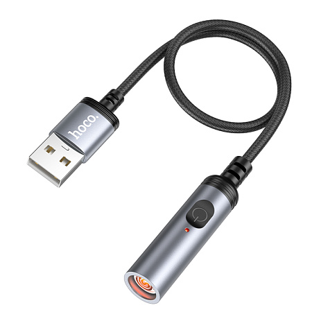 Зажигалка USB, UA30, HOCO, черный