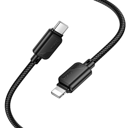 Кабель Lightning to Type-C (PD), HOCO, X113, 1м, черный