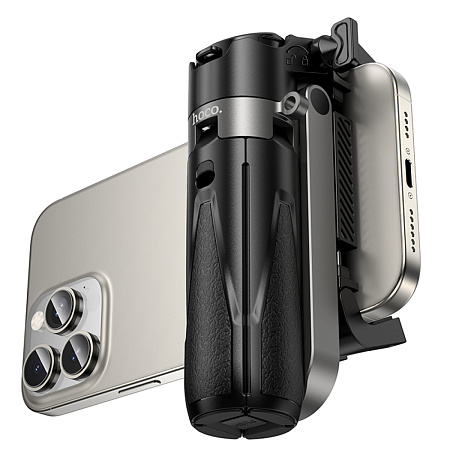 Селфи K27, HOCO, беспроводной трипод с пультом, для телефонов 4.5-7.0 дюймов, черный