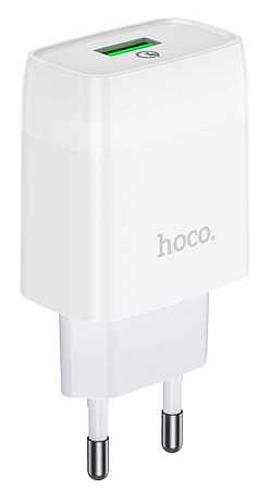 Сетевое зарядное устройство, 1 USB 3.0A (C72Q), HOCO, белый