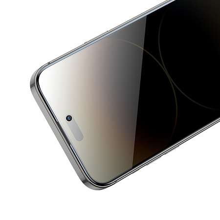 Защитное стекло для iPhone 15 Pro Max, A34 Plus, HOCO, Антишпионское стекло, черное