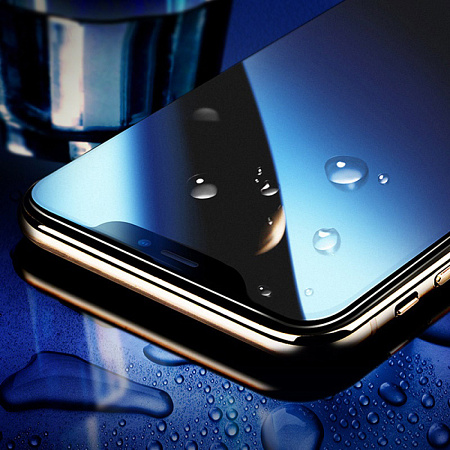 Защитное стекло на iPhone XS Max/11 Pro Max (A14), HOCO, Super smooth full screen frosted, черное