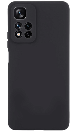 Чехол силиконовый для Xiaomi Redmi Note 11 Pro (5G) Global/Note 11 Pro Plus (5G)/X4 NFC, с защитой камеры, микс, черный