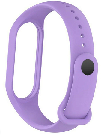 Ремешок на руку для Mi band 5/6/7, силиконовый, фиолетовый