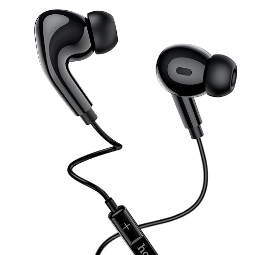 Проводные наушники M83, Type-C, Original series earphones, HOCO, вакуумные с микрофоном, черные