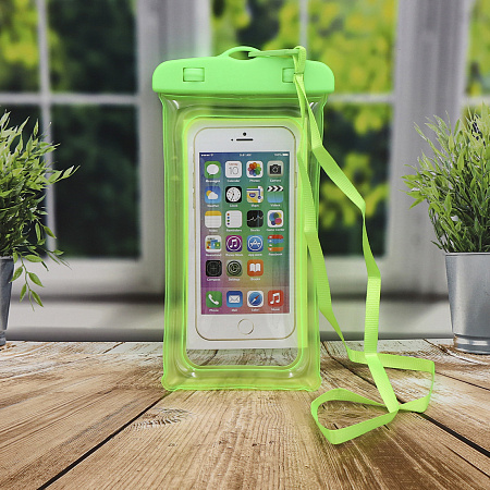 Чехол универсальный влагоустойчивый с надувным бортиком, зеленый