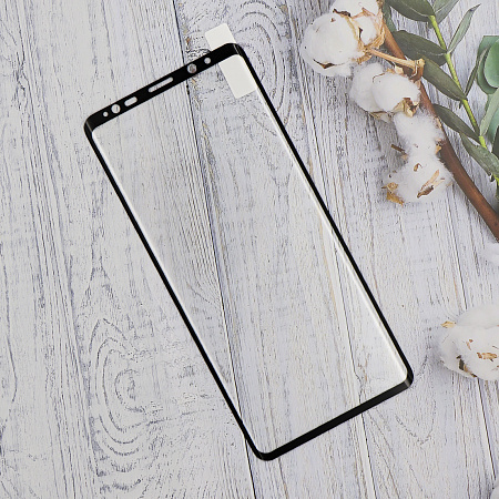 Защитное стекло на Samsung Galaxy S8 Plus/S9 Plus, полный клей, черный, X-CASE