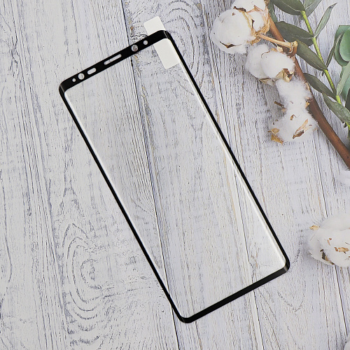 Защитное стекло на Samsung Galaxy S8 Plus/S9 Plus, полный клей, черный, X-CASE