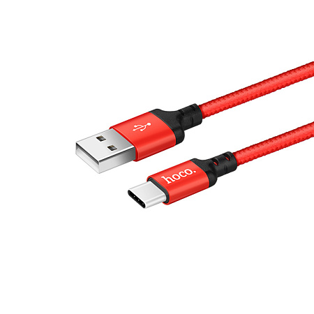USB Кабель Type-C, HOCO, X14, красный